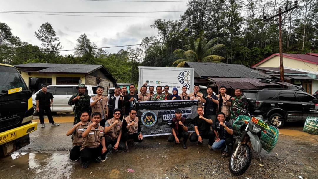 BGN Gunungsitoli Acungi Jempol Aksi Mandiri SPPI Sumut Bantu Korban Bencana